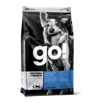 There's a sense of verve and energy to this arty pet food design