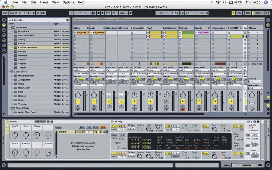 Analog is one of three instruments added to Live 7