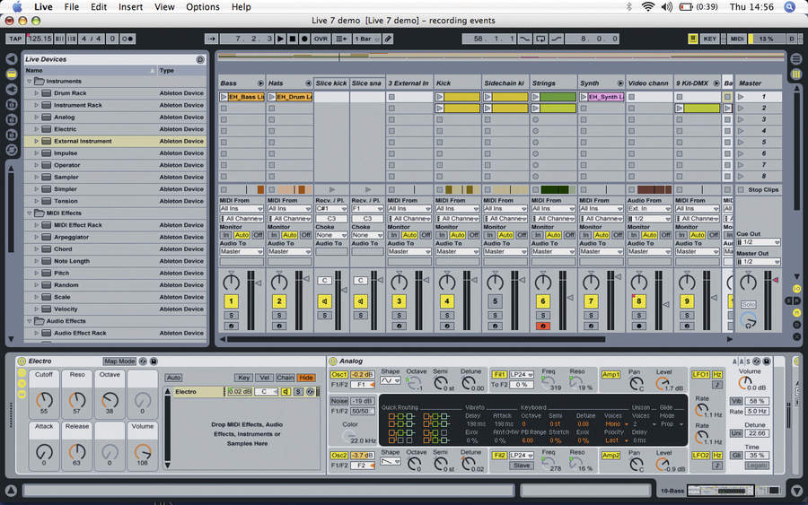 Analog is one of three instruments added to Live 7