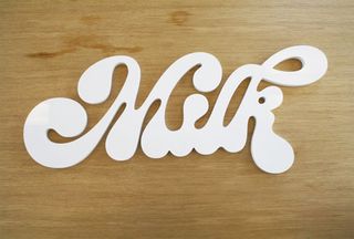 customised typography sculptures