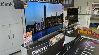 LG's OLED TVs are now on sale, undermining the 'Japan is best' message.