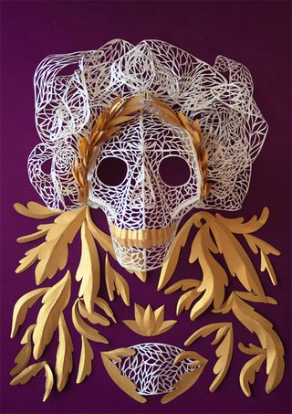 Day of the Dead paper art