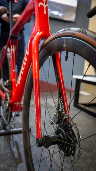 Detalles de primer plano de Wilier Gran Turismo