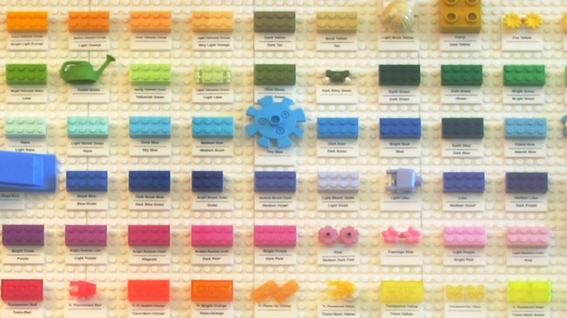 Lego Brick Colour Chart