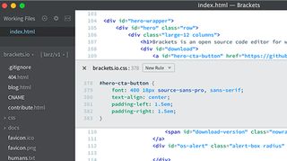 Adobe's code editor Brackets officially migrates from beta today