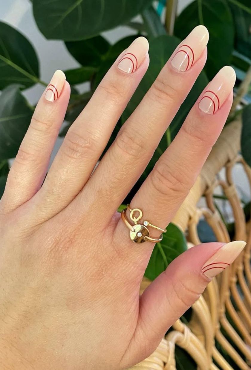 @nailartbyqueenie - Chic Red Nail Designs