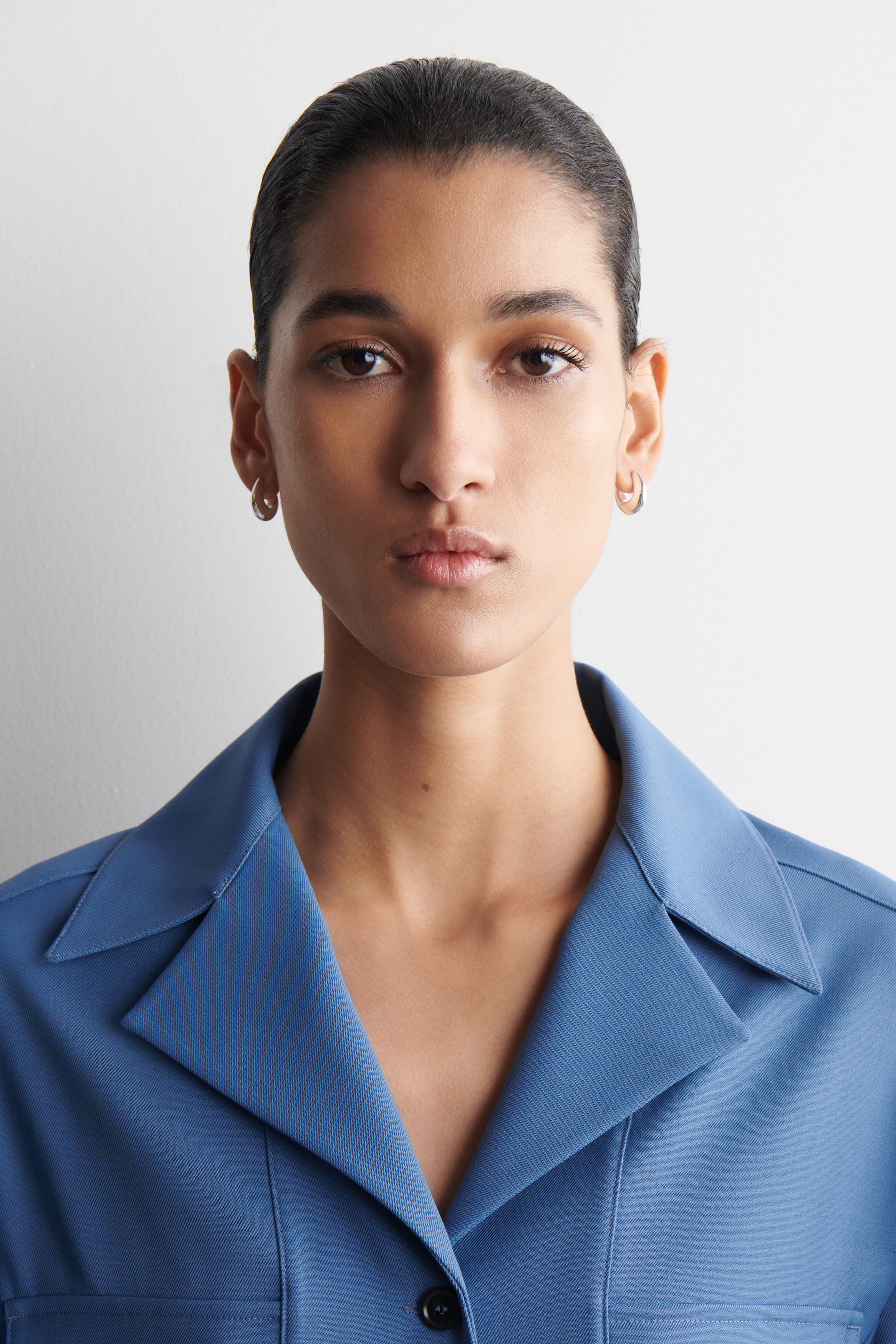 domed mini hoop earrings