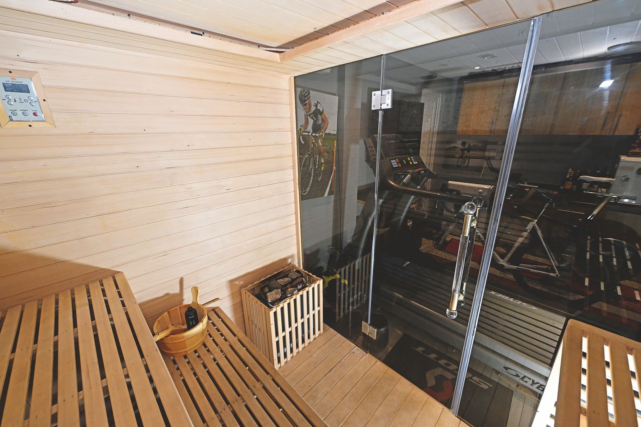 The sauna from the inside