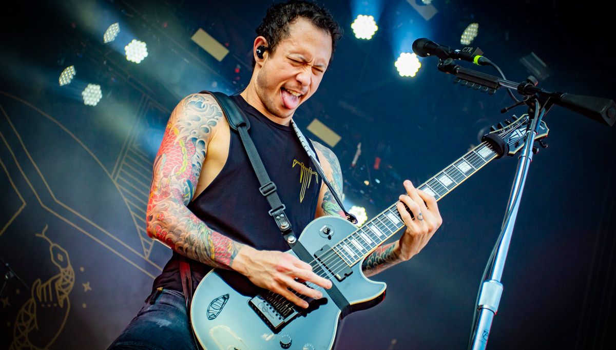Matt Heafy released a double guitar strap and the internet is freaking out  about it | MusicRadar