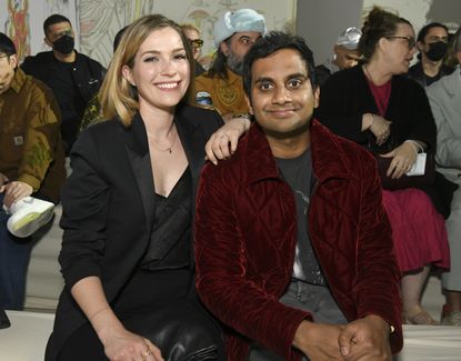 Serena Skov Campbell and Aziz Ansari.