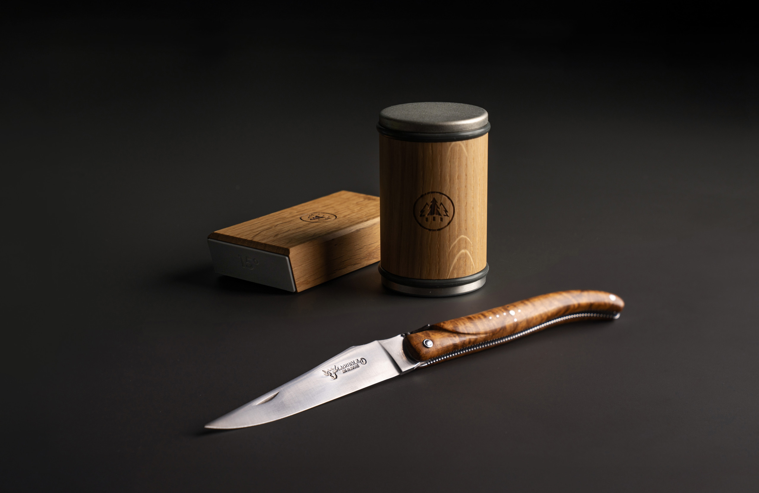 The company's sharpeners can be used on any knife