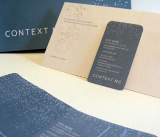 Dots represent noise in this subtly clever design for Context MG