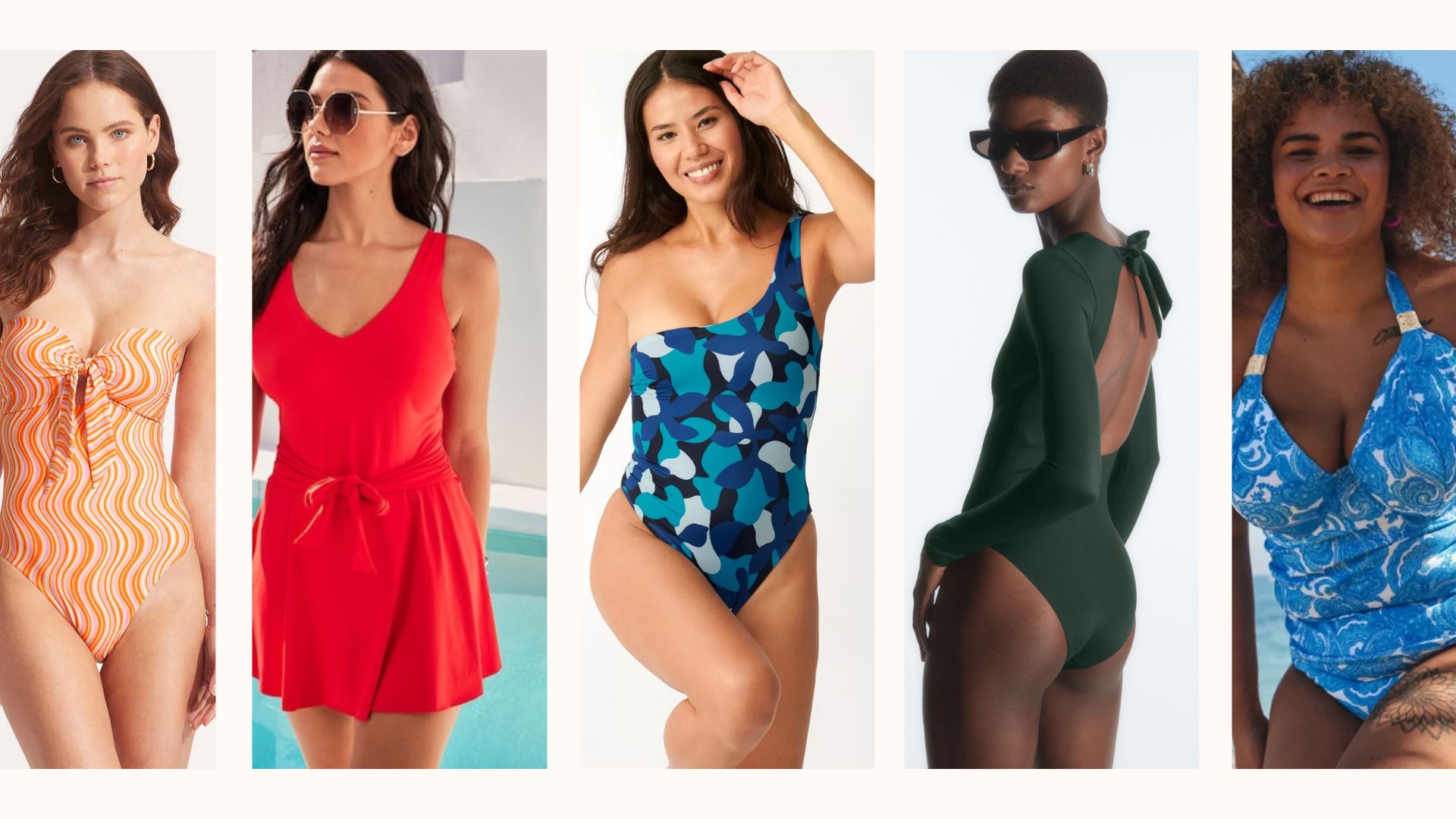Summer Mae Women's Plus-Size Flower Printing Shaping Body One Piece Swim  Dresses Swimsuit