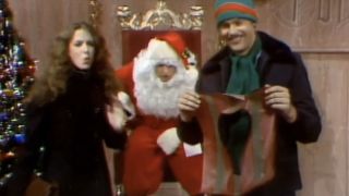 Laraine Newman, John Belushi, and Dan Aykroyd on SNL