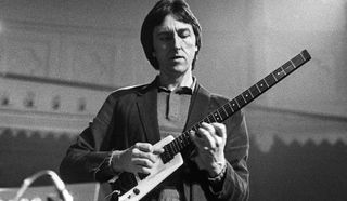 Allan Holdsworth performs onstage at the Paradiso in Amsterdam, the Netherlands on June 15, 1987