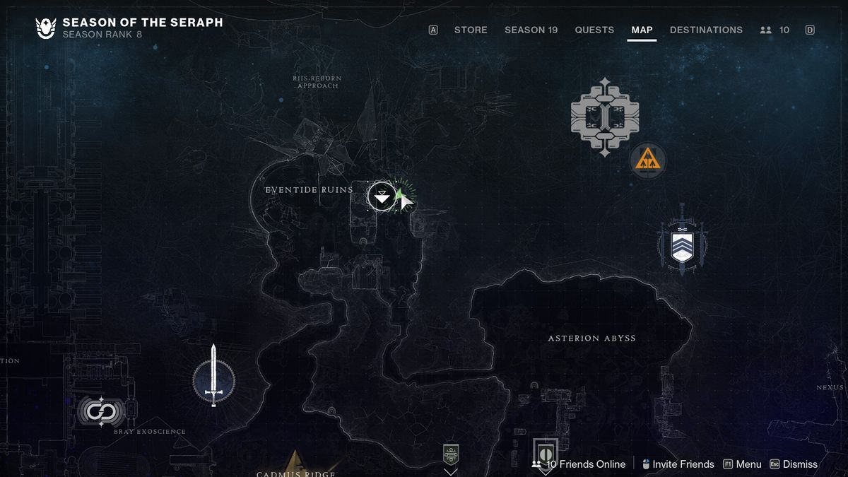 Destiny 2 Override Frequency at Eventide refuge