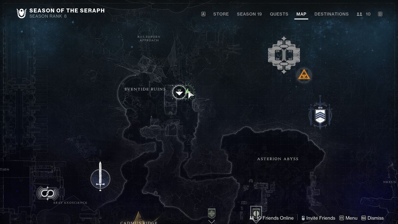 Destiny 2 Override Frequency at Eventide refuge