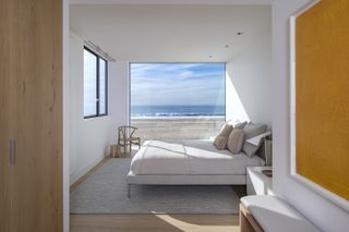 hermosa beach house bedroom with sea view