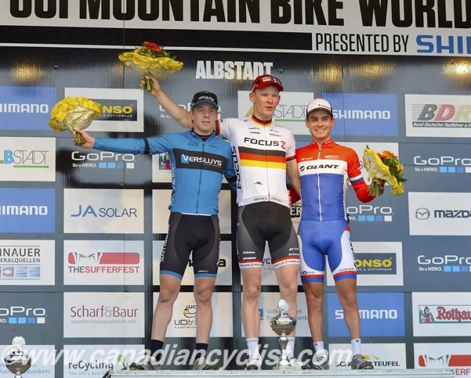 Podium: Jens Schuermans, Markus Schulte-Luenzum, Michiel van der Heijden