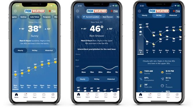 Fox Weather App Spring Refresh