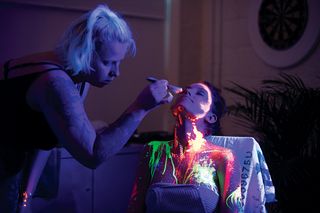 Nude Black Light Body Paint photography workshop (AMAZING!) 