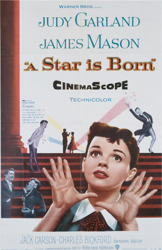 Original A Star is Born poster featuring Judy Garland