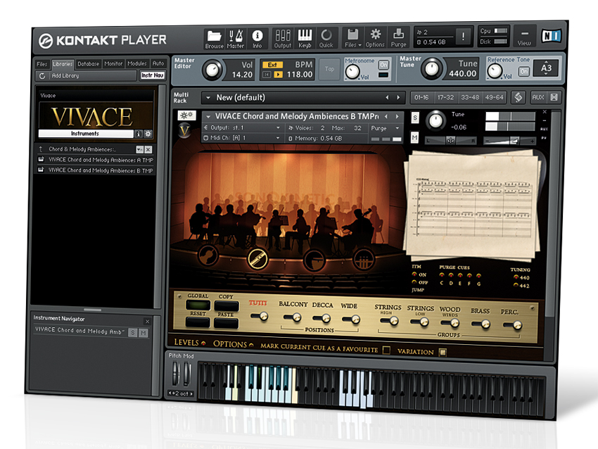 Sonokinetic&#039;s Vivace provides the building materials for pro-grade soundtracks.