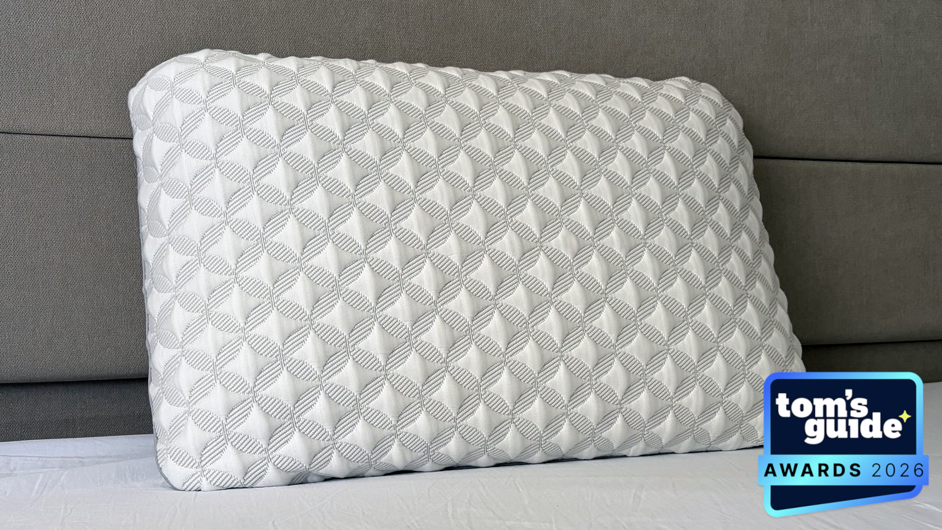 The Helix Talalay Latex Pillow with a TG Awards 2026 badge
