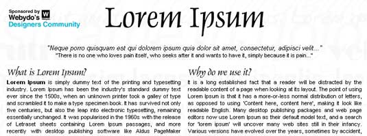 Lorem Ipsum Generator