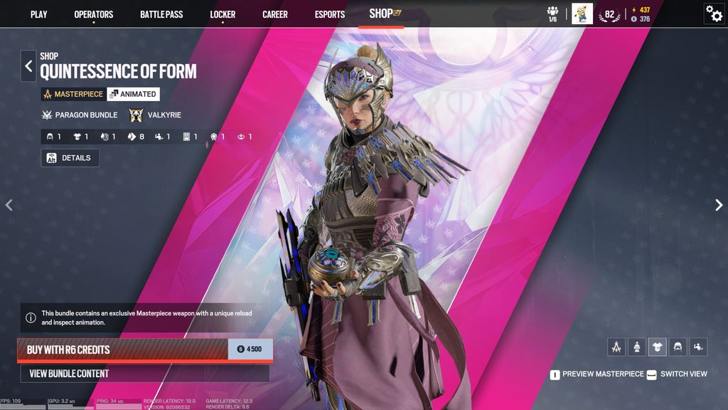 Valk cosmetic bundle for Rainbow Six Siege X.