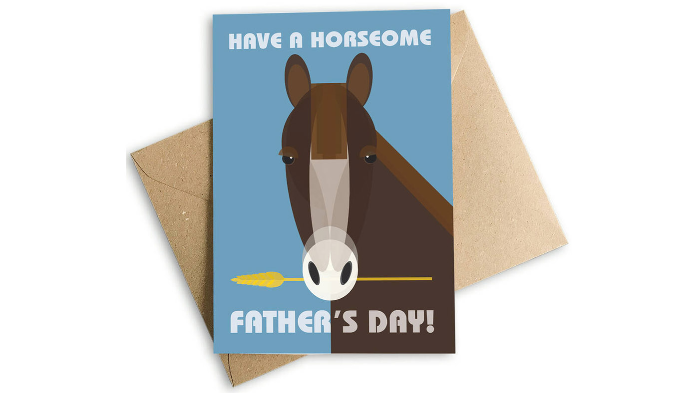 horsey Father&amp;rsquo;s Day card