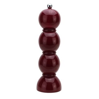 Deep Cherry Red Bobbin Salt or Pepper Mill