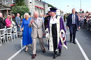 King Charles with Queen Camilla in Guernsey