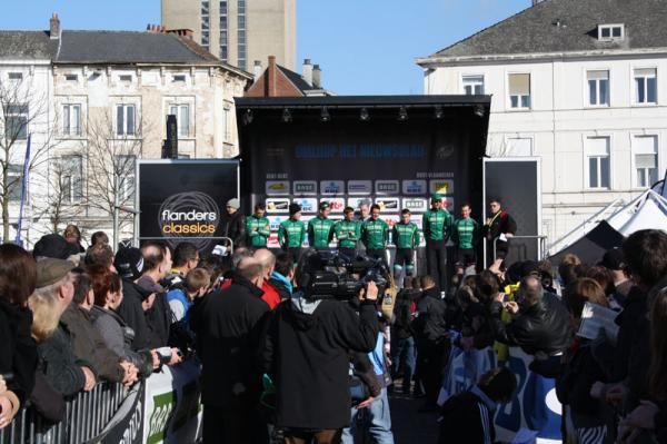 The Europcar team on the podium