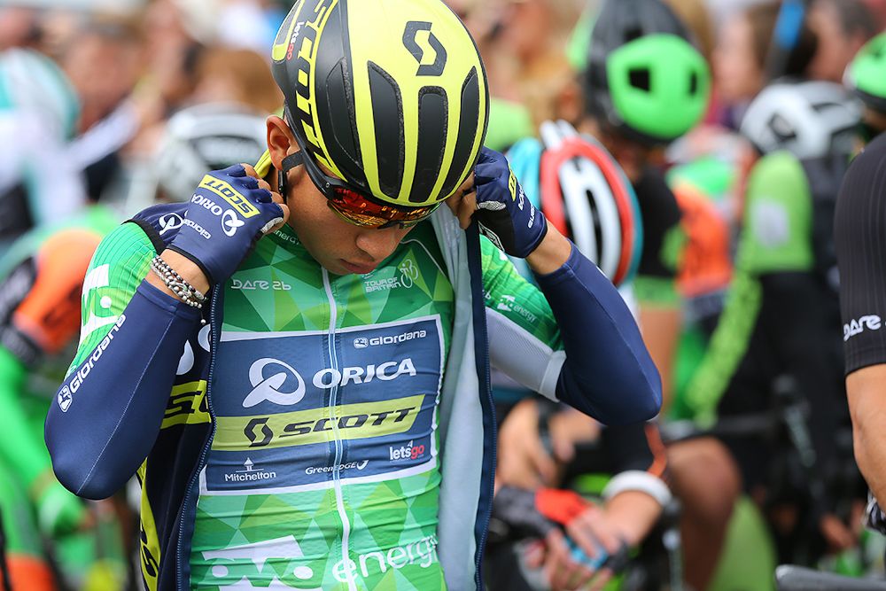 Caleb Ewan before the start of stage 4