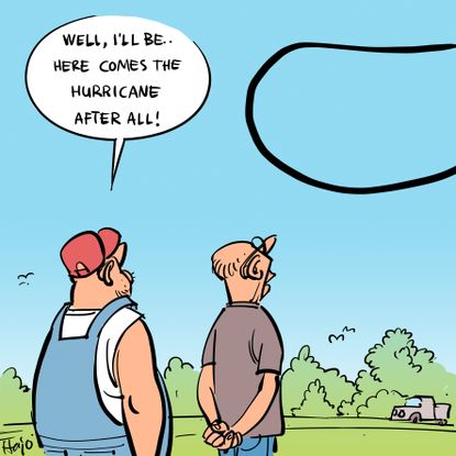 Political Cartoon U.S. Trump Hurricane Dorian Alabama sharpie