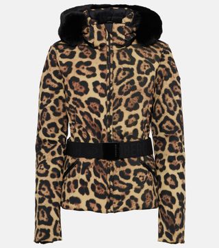 Felis Leopard-Print Down Ski Jacket