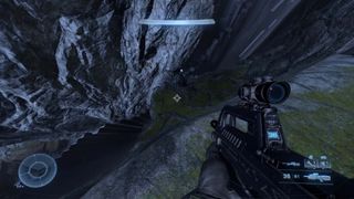 Halo Infinite campaign skulls Blind Skull rock chunk to jump on