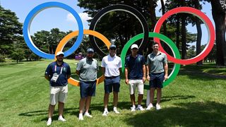 Shane Lowry and Rory McIlroy at the Tokyo Olympics
