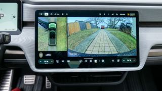 2025 Rivian R1T Tri backup camera.