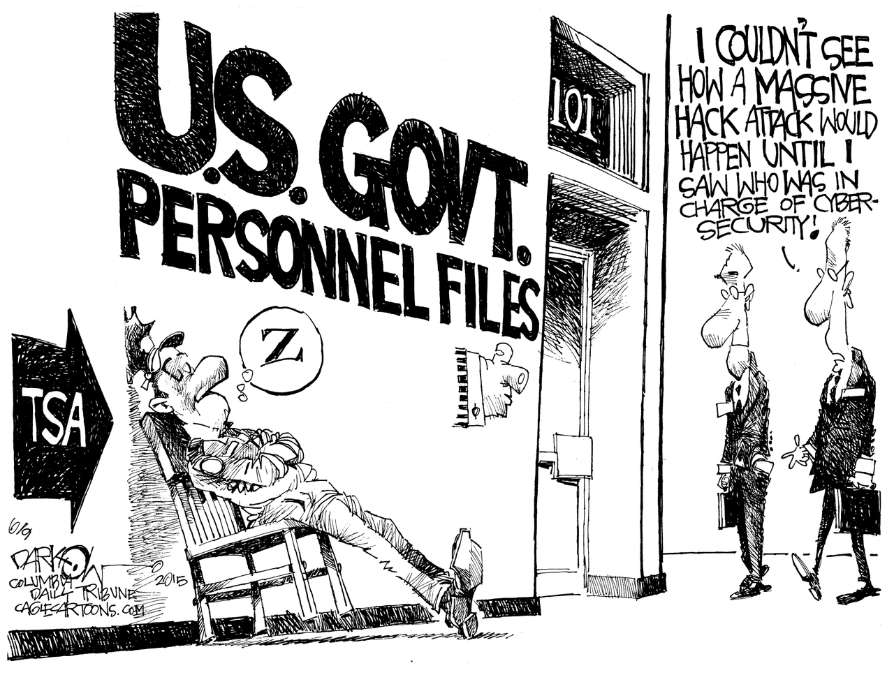 Editorial cartoon TSA Security