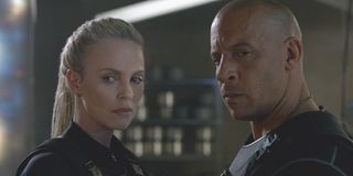 The Fate of the Furious Charlize Theron Vin Diesel evil stares