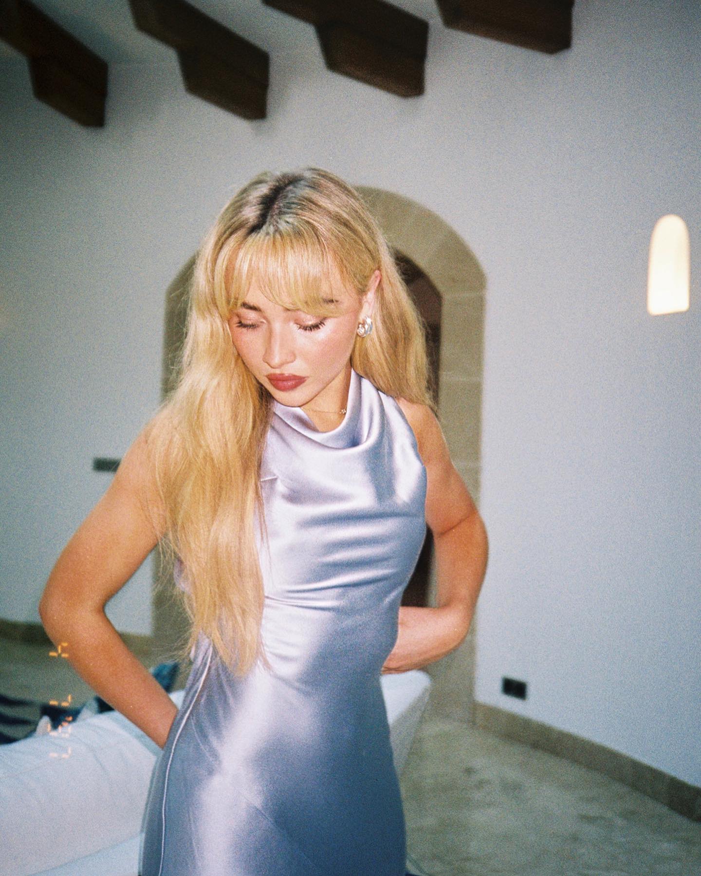 Sabrina Carpenter attends a wedding