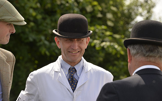 All smiles: Grove and Rufford huntsman Paul Larby enjoys a successful day