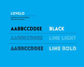 Free fonts: Lovelo