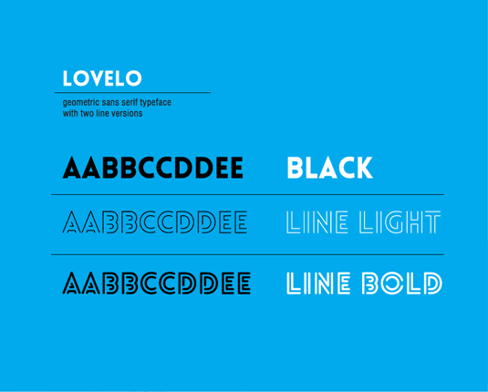 Free fonts: Lovelo