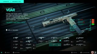 Battlefield 2042 guns weapons VCAR marksman rifle stats