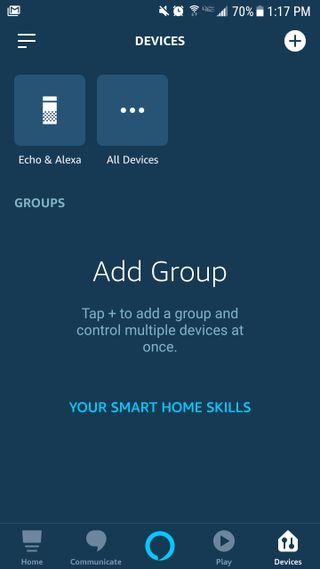 Connect Samsung TV to Alexa - Amazon Alexa app device menu