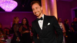 A triumphant Tom Hiddleston