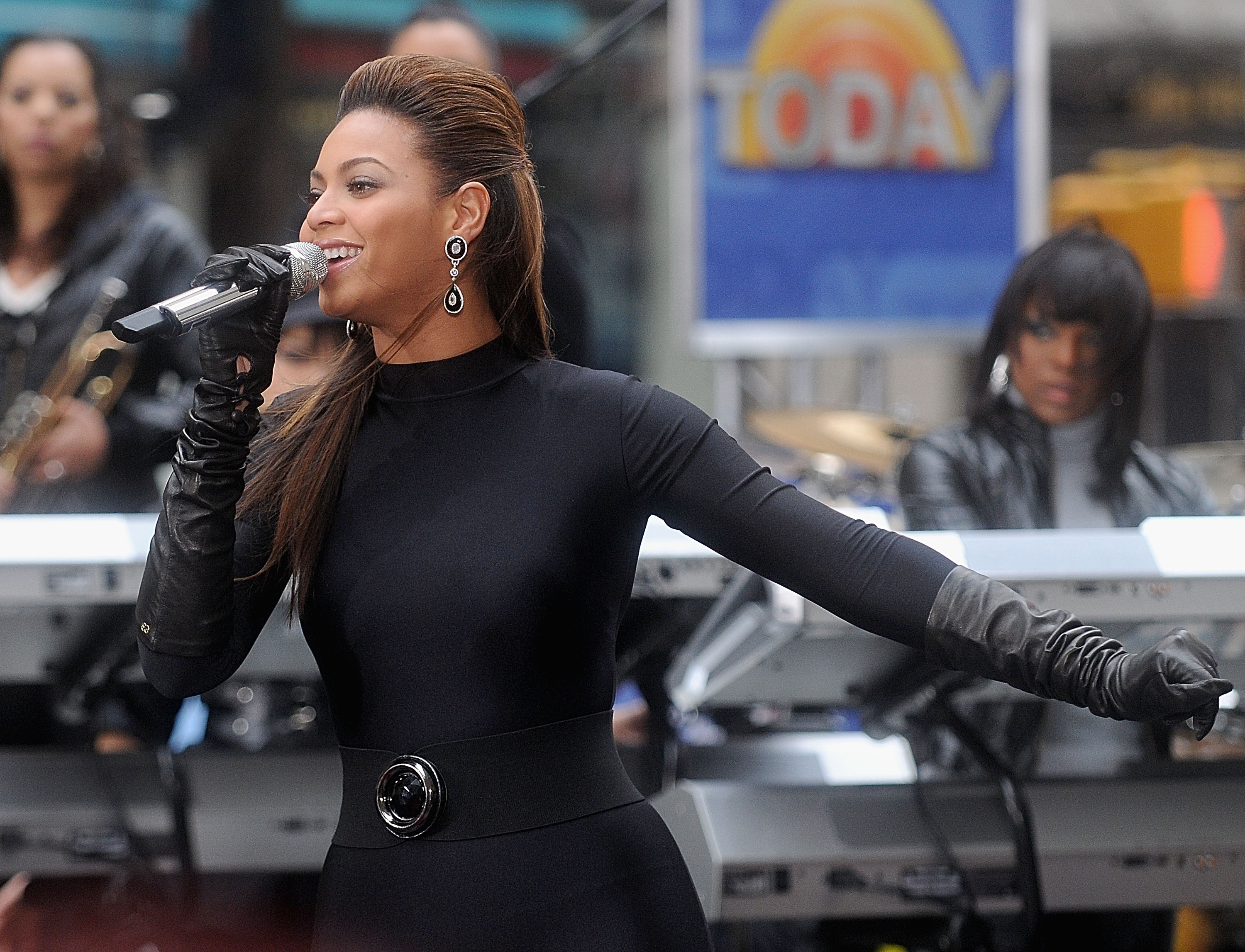 Beyonce performing on stage